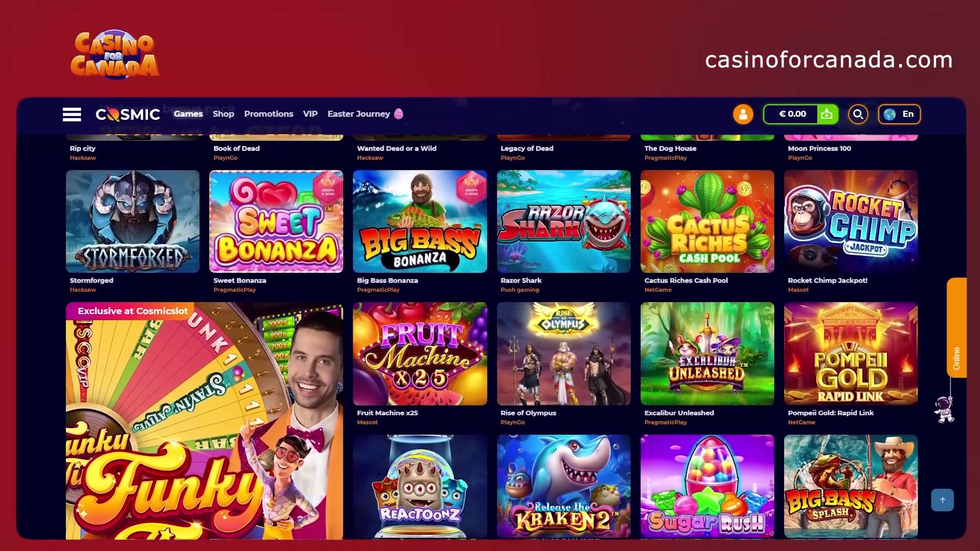Cosmic Slot Casino Review