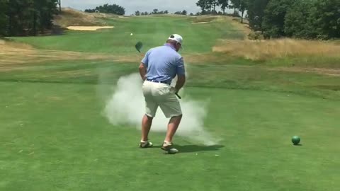 Pinehurst #2 Exploding Golf Ball Trick! Got kicked off course!!