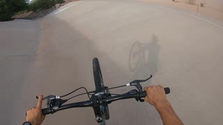 MTB wheelie practice - Ditch