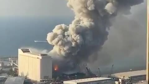 A huge explosion in Beirut