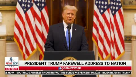POTUS Trump farewell speech 2021 he will be back!