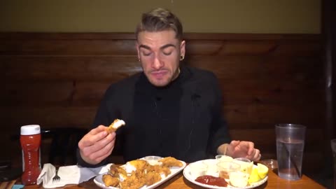 CUT OFF AT AN ALL YOU CAN EAT FISH & CHIPS BUFFET BUFFET DESTROYED BY PRO EATER 400K Special