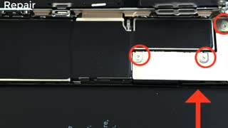 iPhone 7 battery replacement and waterproof tape attached