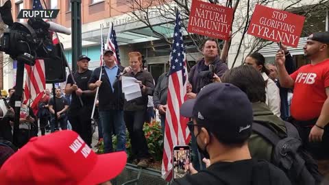 USA: Protest held against vaccine mandate for NYC workers as deadline looms - 25.10.2021