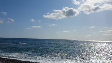 Beach on a sunny day.