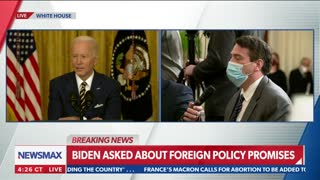 Newsmax White House Reporter James Rosen Asks Biden About His Cognitive Fitness