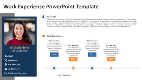 Work Experience PowerPoint Template
