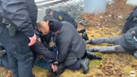 RCMP violently arrest BC indigenous protester