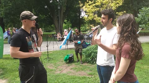 Flat earth debate at Queen's Park, Toronto, August 6, 2023 - Part 1 of 2
