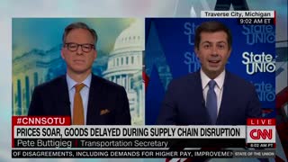 Buttigieg Claims Empty Shelves, Supply Chain Problems a Result of Biden’s Successes