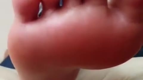 Girl Shows Perfect Feet Soles