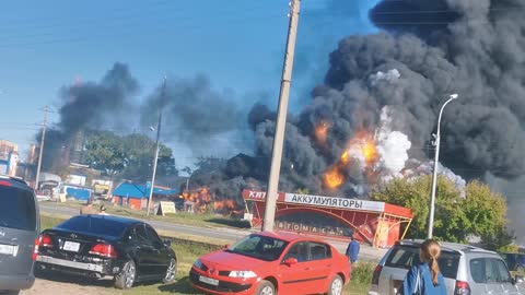 Gas Station Explodes in Novosibirsk