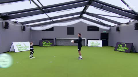 1 to 1 aerial ball control and passing