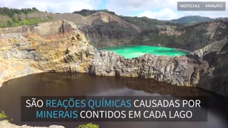 A beleza inacreditável dos lagos coloridos da Indonésia