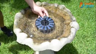 Solar Garden Fountain - Mini Powered Water Outdoor Pump Decor