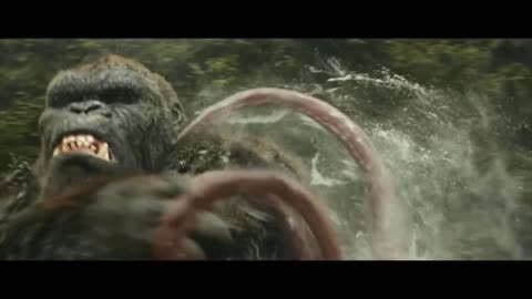 KONG vs GIANT SQUID - Fight Scene - Kong Skull Island (2017) Movie Clip