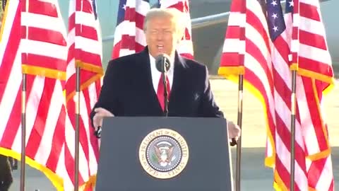 Trump's official sendoff ceremony 012021