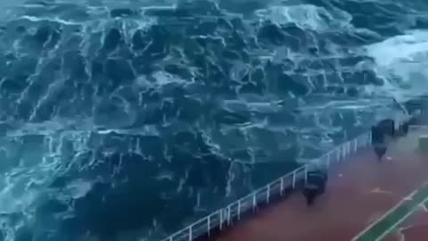 Beauty and dangerous ocean