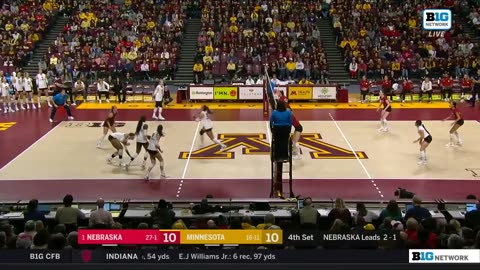 #1 Nebraska vs Minnesota | NCAA Women's Volleyball | 2023 College Volleyball