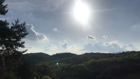 Beautiful blue sky in Seoul