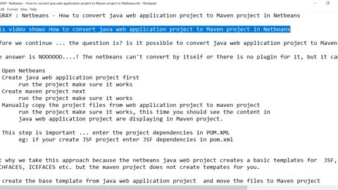 IPGraySpace: Netbeans - How to convert java web application project to Maven project in Netbeans