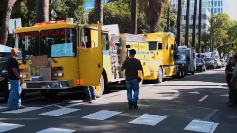 Sound The Damn Horns Truckers The People's Convoy Protest Sacramento,California