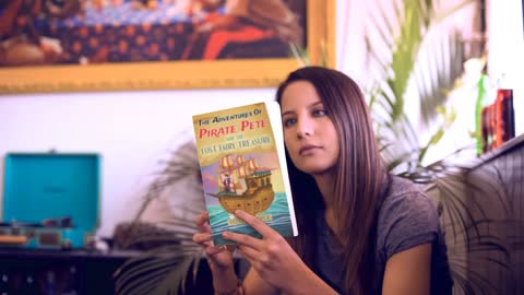 Beautiful Girl Reading a Book