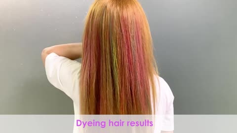 MSDADA Hair Color Dye for Girls KidsNew Hair Chalk Comb Temporary Hair Color Dye for Girls Kids,