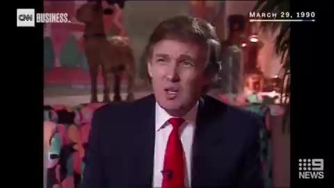 1990. Trump walks out of an interview with CNN. Epic smirk at 49 seconds.