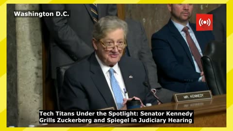 WATCH: Senator Kennedy Inquires Zuckerberg and Spiegel in Judiciary Committee Session