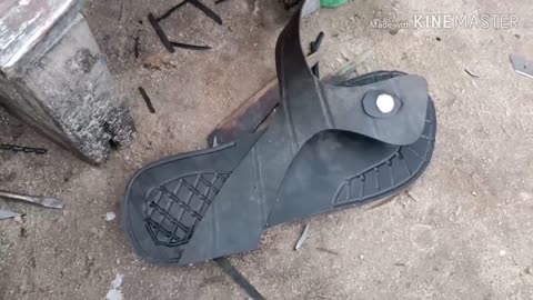 How to make sandals from waste rubber