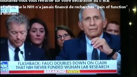 (Fran-Eng) Fauci, "gain of function": NIH admits, and Fauci lied