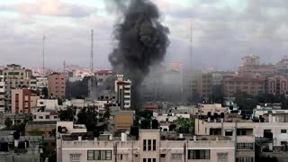 Israeli air strikes continue to rock Gaza City
