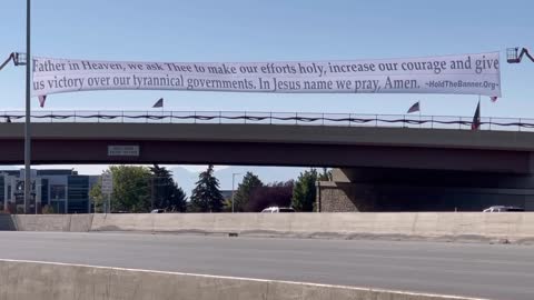 PATRIOTS IN CONTROL: Utah Patriots Posted This New Banner On The 1-15 In Northern Utah!