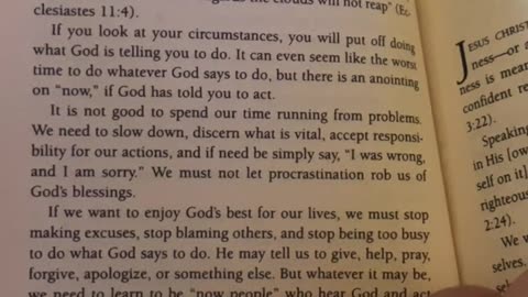 Chapter 9 “Ways People run away from their problems” by Joyce Meyer
