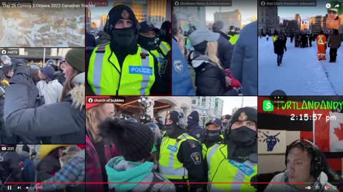 Women Trampled by horse at Freedom Convoy OTTAWA CANADA