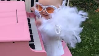 Little Miss Elton Steals the Halloween Show