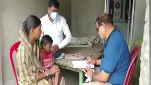 Child suffering acute flaccid paralysis following polio vaccination (with English subtitles)