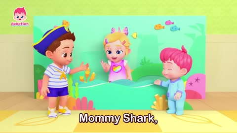 [NEW] 🦈 Shark Finger Family | Baby Shark Doo Doo Doo | Bebefinn Best Songs and Nursery Rhymes