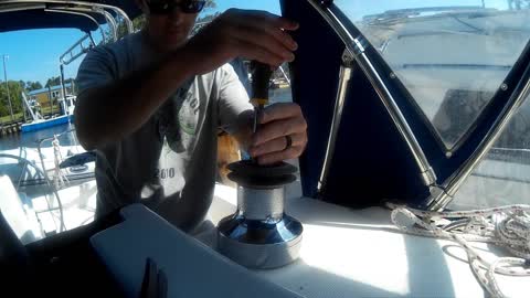 How to service a Lewmar winch on a sailboat