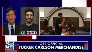 Enes Kanter Freedom celebrates becoming a US citizen with Tucker Carlson