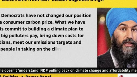 Jagmeet Singh Says No To The Carbon Tax?