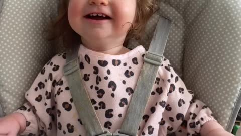Infectious laugh from little girl