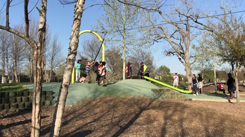 Brayley does the zipline