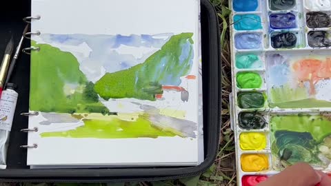 Born in Guizhou｜Wuyang Watercolor - Sketching in Guizhou｜It's so beautiful. Part Thirteen.