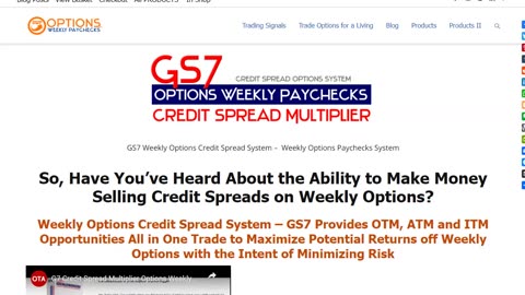 Introducing GS7 Weekly Options Credit Spread System