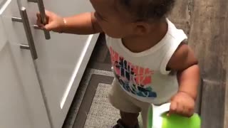 Frustrated toddler