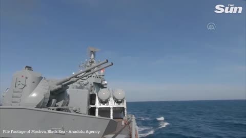 A RUSSIAN warship has be