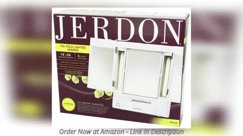 Jerdon Tri Fold Two Sided Lighted Magnification