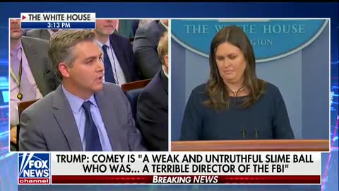Sanders jabs Jim Acosta over asking follow up question